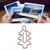 100Pcs Cute Paper Clips Retro Christmas Style Exquisite Color Wide