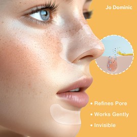 Jo Dominic MAGIX PATCH Nose & Chin Pimple Patches Hydrocolloid Acne Patches for T-Zone Care – Absorbs Oil, Zits & Blemishes Overnight – Vegan, Cruelty-Free Skincare (15 Count)