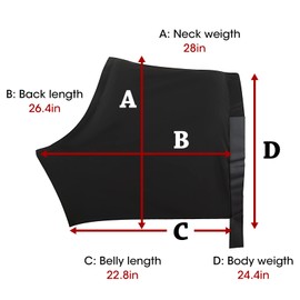 Horse Shoulder Guard, High Elastic Spandex Fabric Horse Vest - Anti-Rub Bib - Black (Size M)