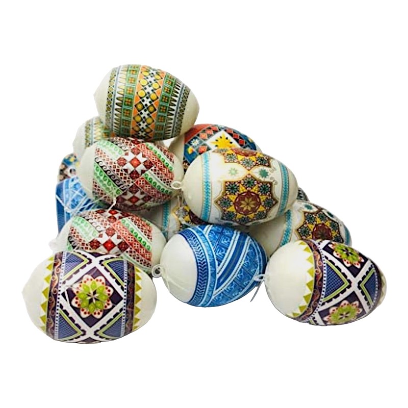 ukrainisches-kunsthandwerk 21 Easter eggs Osnamente silver thread eggs are covered