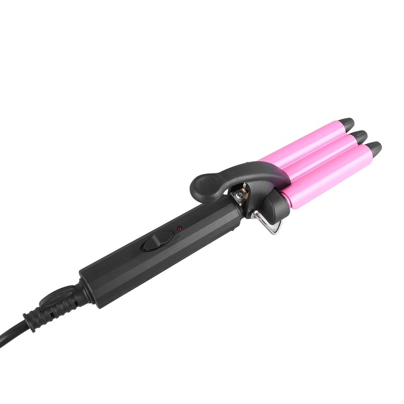 Waver Curling Iron Mini Portable 3 Barrel Hair Crimper Wand