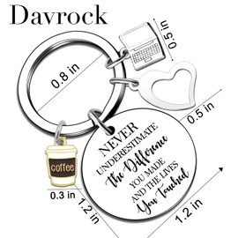 Administrative Assistant Gifts Coffee Keychain Secretary Gift for Women Thank You Gift for Secretaries Administrative Professional Day Gifts