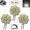 PB-Versand 3x G4 LED 2W Dimmable 12V AC/DC 9x5630 SMD
