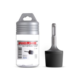 WERHE® SDS Plus Rubber Hammer for Hammer Drill with Diameter 36 mm Diameter - Rubber Hammer Ideal for Working on Sheet Metal, Paving Stones, Piles
