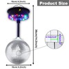 6'' Mirror Disco Ball with 24 LEDs Remote Control 5--9