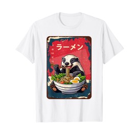 Honey Badger Eating Ramen Japanese Noodles Soup T-Shirt
