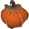 Primitives by Kathy Fabric Pumpkin Decoration, Medium, Orange