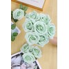 YUZZ Artificial Roses Flowers 25pcs Realistic Artificial Silk Fake Roses