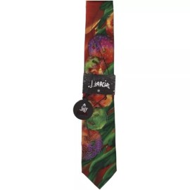 J. Garcia Christmas Collection 76 - Abstract with Colorful Ornaments -Red/Green