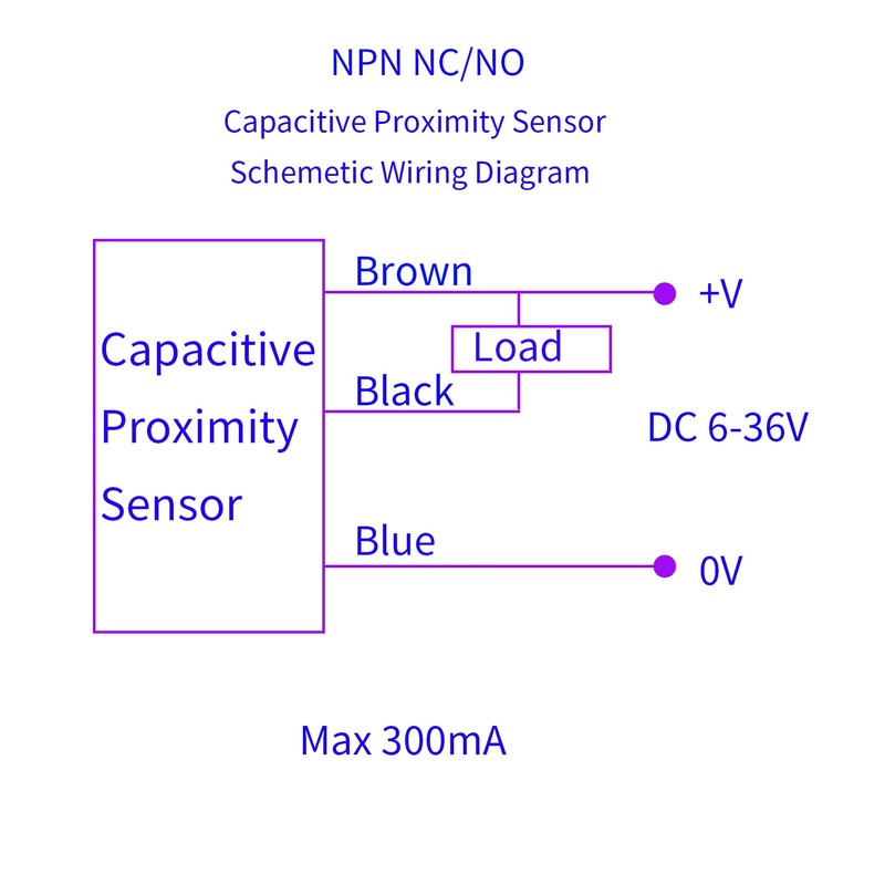 zpldAIAOSI 2 Pcs Capacitive Proximity Sensor Switch, DC 6V-36V, NPN