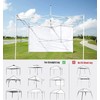 SCOCANOPY Door for 10x10 Canopy Frame One Central Zipper Design