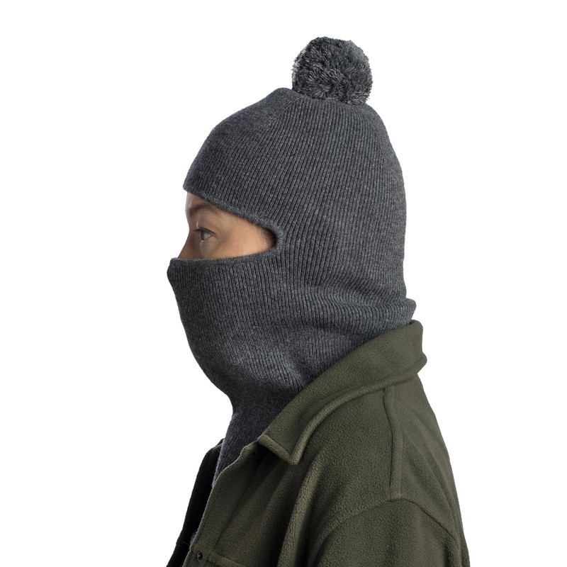 Buff® Knitted Balaclava Nilan Grey HTR, gray