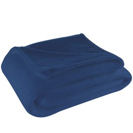 Cosy House Collection Throw Size Fleece Blanket â All Season, Lightweight & Plush Hypoallergenic - Microfiber Blankets for Bed, Couch or Travel - Navy