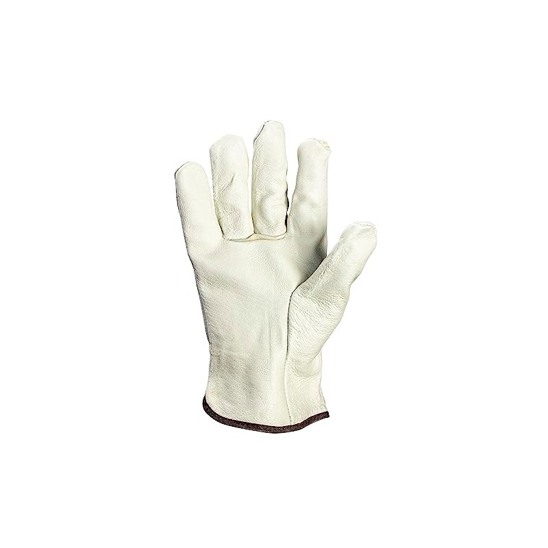 SAS Safety Corp Leather Driver Gloves. Size Large, White Color.