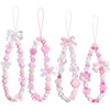 4 PCS Cute Phone Charms Aesthetic Y2K Cellphone Wrist Strap