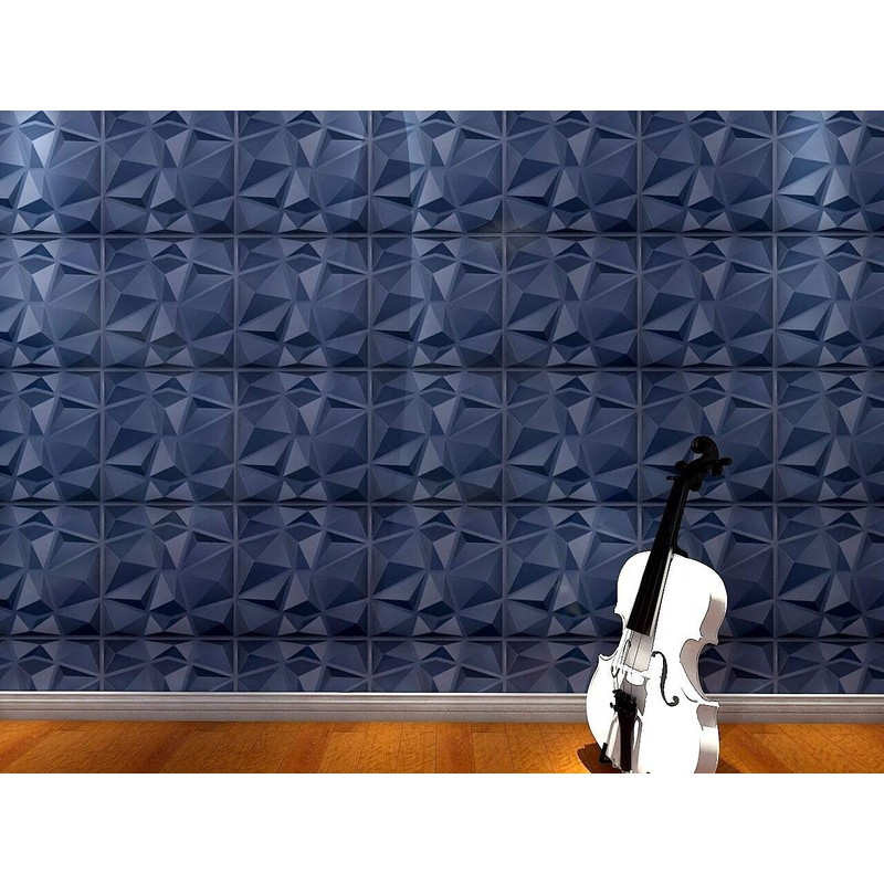 Art3d 19.7in x 19.7in (Pack Of 12) Wall Panel Diamond,