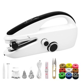 Hand-held simple sewing machine, battery Plug-in two drive modes A mini sewing machine for beginner home use, two speed modes for easier operation, suitable for DIY repairing clothes, home and travel