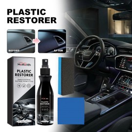 Homonth Plastic Restorer, Automotive Interior Refurbishment Plated Crystal Anti-Rust Care And Maintenance Cleaning Agent