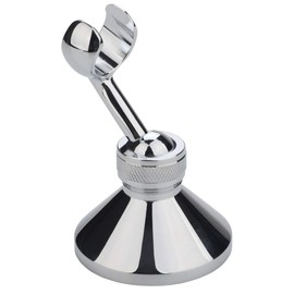 HIMREYLD Shower Head Holders - Copper Shower Holder Bracket 360 Degree Adjustable Wall Mount for Standard Handheld Showerhead and Hose - Chrome Plated