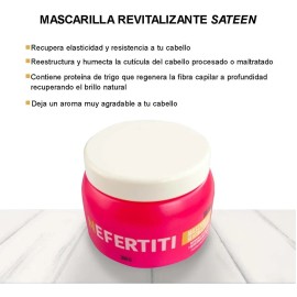 Mascarilla Revitalizante Sateen Nefertiti Para Cabello 350gr