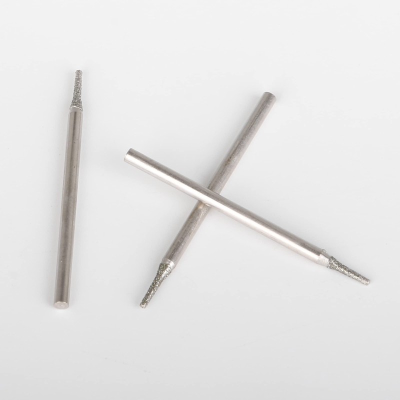 BQLZR 1mm Silver Gemstones Diamond Burrs Engraving Drill Bits Jewelry