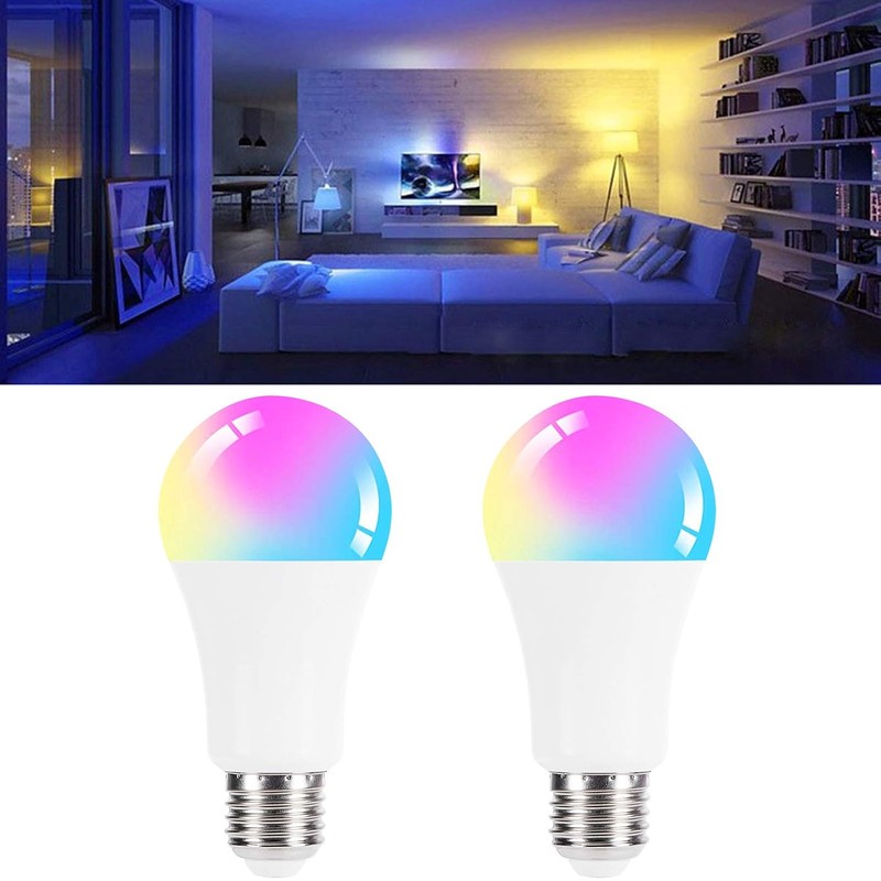Bombilla LED, 10W E27 Bombilla LED RGB Regulable, para Sala