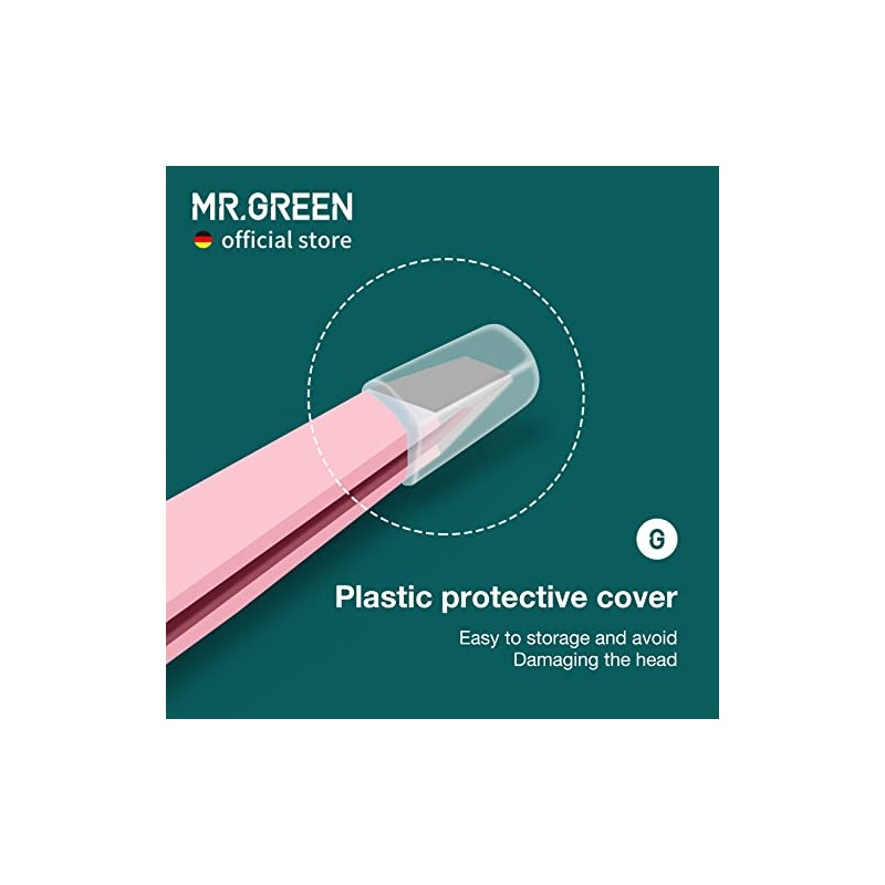 MR.GREEN Acero Inoxidable Pinzas Multiusos con Punta Inclinada, Herramienta de