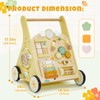 labebe Wooden Baby Walker, Push Walker for Baby Boys and