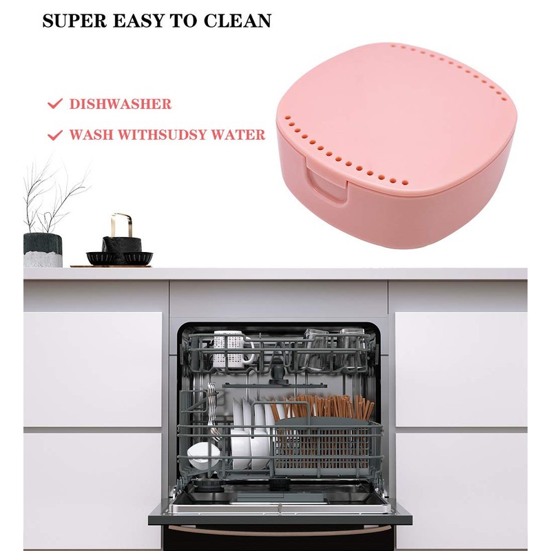 Retainer Case, With mirror and ventilation holes, For Night Guards,