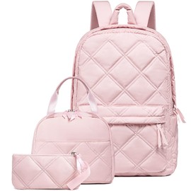 CAMTOP Backpack for Girls School Backpacks with Lunch Box Pencil Case Set Cute Kids Bookbags for Elementary Primary Middle School