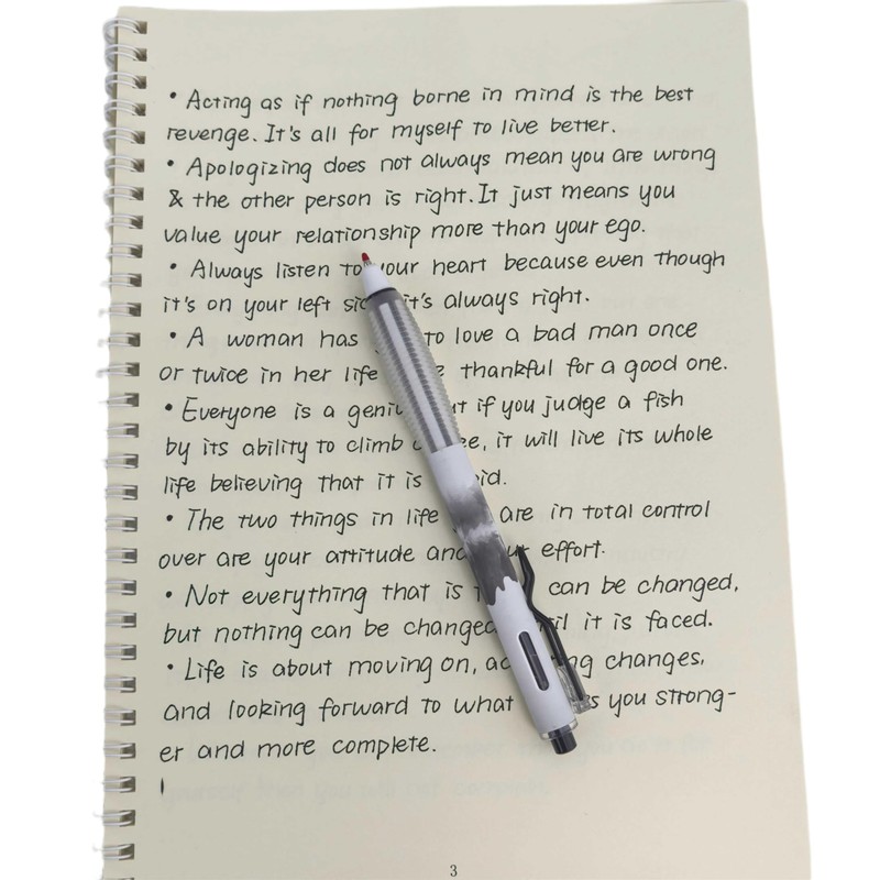 Fengtaiyuan GRB05P6 Silent Press Neutral Pen - Black Ink, 0.5mm