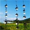 DJUAN Metal Bird Scare Discs Set-Highly Reflective Double-Sided Bird Reflectors,Extra Sparkly Wind Spinners Outdoor Garden Decor, Bird Devices Deterrent to Scare Birds Away from Yard Patio Farm