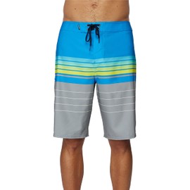 O'NEILL - Bañador para hombre de 21 pulgadas a rayas con tela elástica de secado rápido, traje de baño para hombre con bolsillos, Cobalto | Hyperfreak Heist, 30