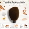 LOPHE Self-Tanning Back Applicator, Long Wooden Handle Back Applicator Back