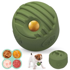 ATESON Interactive Dog Toy for Large Dogs (20-140 lbs) - Durable Freezable Rubber Chew Toy, Mint Scent, Anxiety Relief Puzzle, Treat Dispenser, Easy to Clean, Long-Lasting, Low-Mess Design