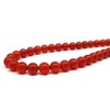 [SION] Natural Stone Necklace, Carnelian Red Agate, Approx. 0.2 inches