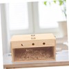 Totority Transparent Parakeet Nesting Bird Breeding House with Buckle Lid
