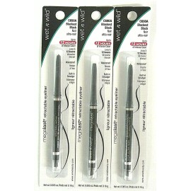 wet n wild (3-PACK) wet n wild MEGALAST Retractable Eyeliner C690A - BLACKEST BLACK