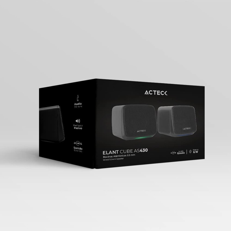 Bocinas Elant Cube AS430 2.0 Ch + Alimentación USB A
