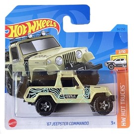 Hot Wheels - ´67 Jeepster Commando - HW Hot Trucks 2/10 - HKJ02 - Short Card - Pickup - EARLE Motors - Mattel 2023-1:64