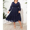 Wedding Guest Dresses Women Fall Plus Size Long Sleeve Semi