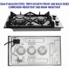 Eascookchef 12 inch Eascookchef Gas Cooktop 2 Burners NG/LPG Tempered