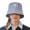 VARZAR VA Curved 3D Logo Drop Bucket Hat, Unisex Hat,