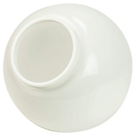 Lamp Post Globes Replacement | 8" Diameter | 4" Fitter Neck | Smooth Textured | Made In USA | White