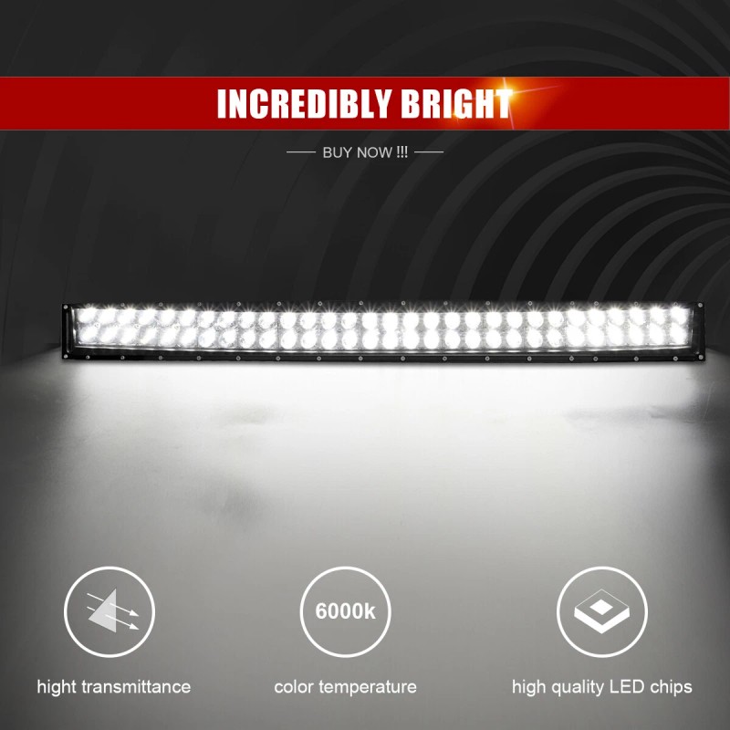 RI Roof Windshield 42'' LED Light Bar Mount Bracket Wire