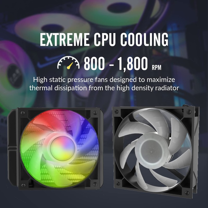 Dracaena.io 240mm AIO CPU Cooler - Single, Quiet PWM Fan