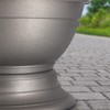 KADAX Flower Bowl with Base, Weatherproof Plastic Plant Bowl, Ball