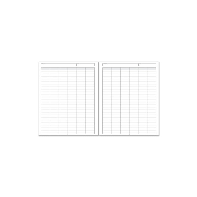BookFactory 12 Column Book/Hardbound Columnar Notebook (Twelve Columns Columnar Book)