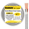 6/3 Metal Clad (MC) Cable with Ground 5ft, 6 Gauge
