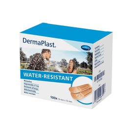 Hartmann DermaPlast 5351512 Waterproof Plaster Strips 19 mm Width x 72 mm Length Pack of 100